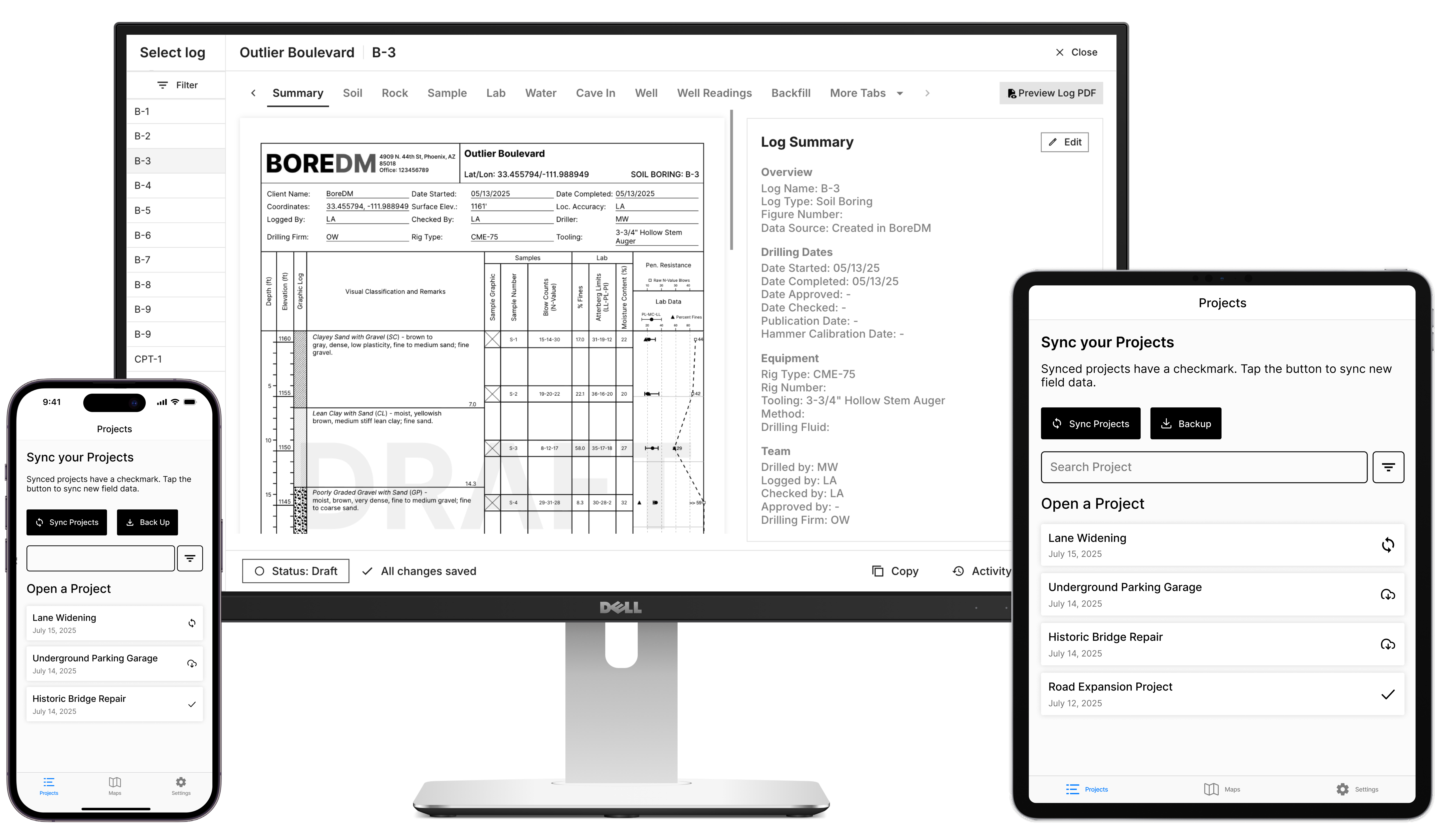 BoreDM running on multiple devices