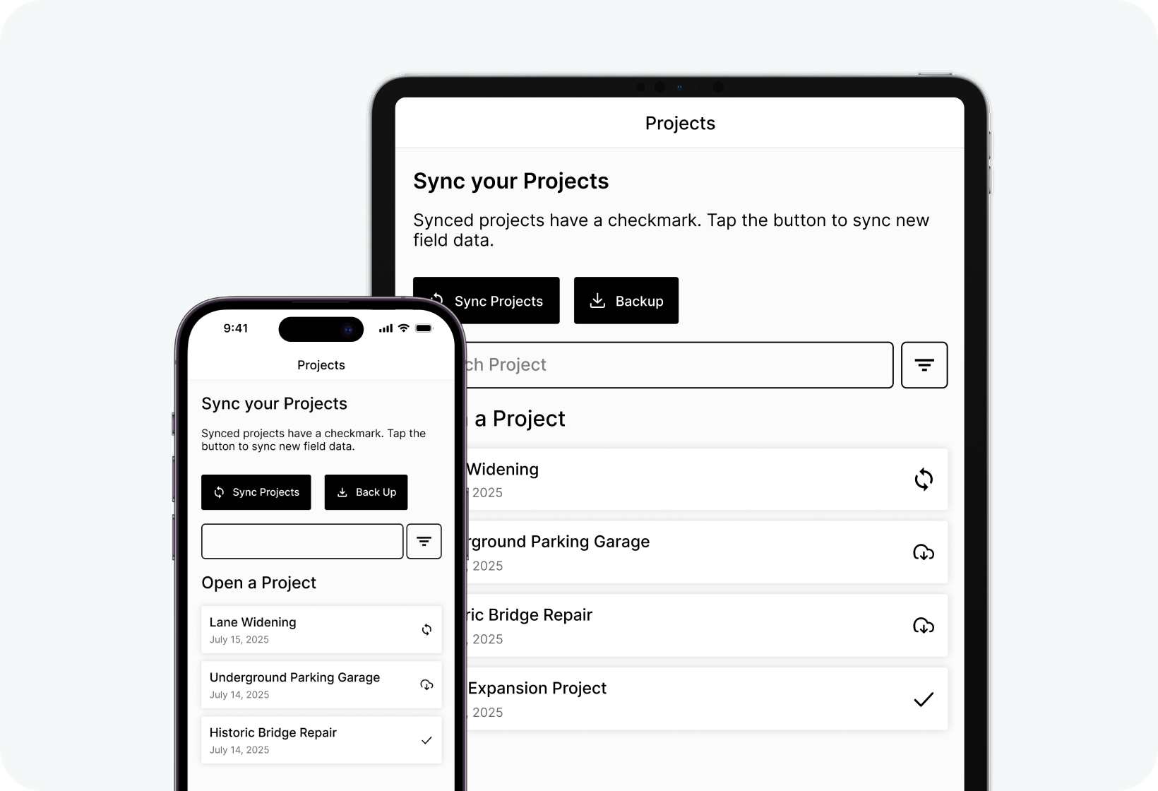 BoreDM Field mobile app
